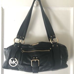 Michael Kors Black Austin Leather Handbag